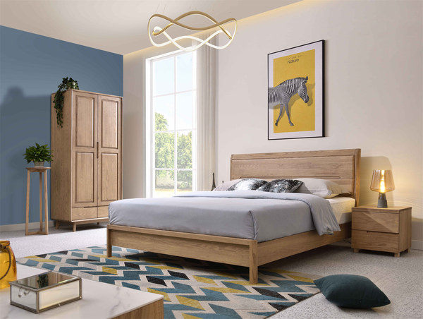 BD601-18#实木靠背床